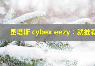 昆塔斯 cybex eezy∶就推荐